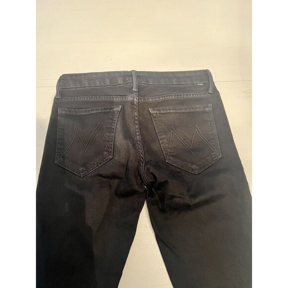 Mother Jeans The Looker 27 Black A Model Spy Slim Denim USA Ankle‎ 1001-156 - Picture 2 of 7